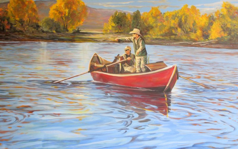 fly fishing painting retreat